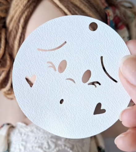 Set of Templates For Drawing or Painting Doll Faces