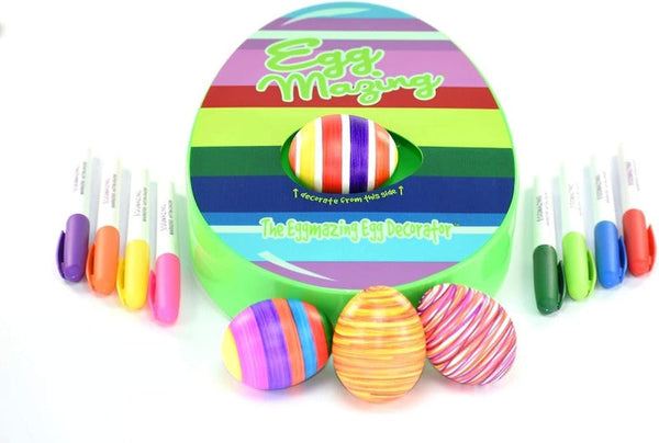Electric Egg Decorator Kit with Markers & Reusable Eggs